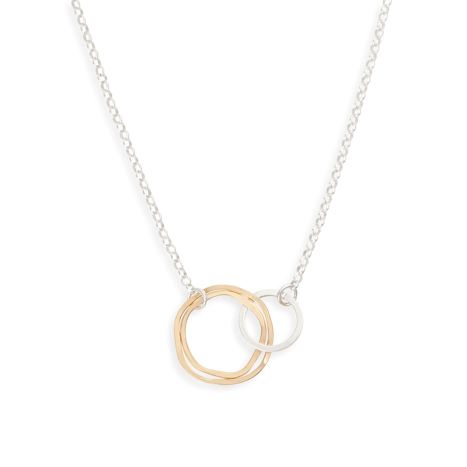 14K Vergoldete Kreis Halskette, Schmuck Für Männer, Geschenk 21 von freshieandzero