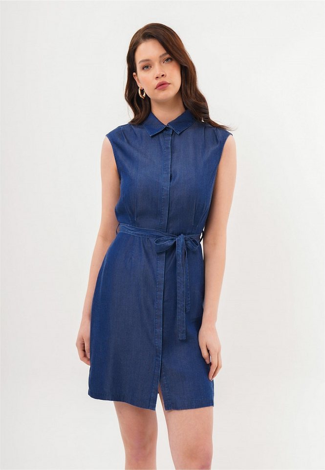 freshlions Jeanskleid Leona (1-tlg) mit tollem Bindeband von freshlions