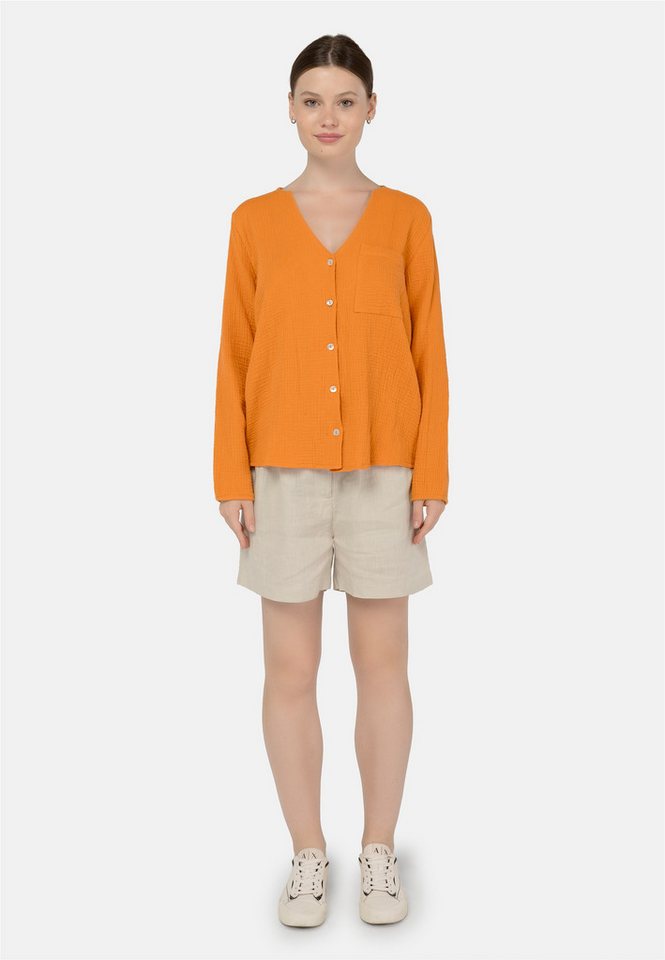 freshlions Klassische Bluse Bailey (1-tlg) mit stylischem V-Ausschnitt von freshlions