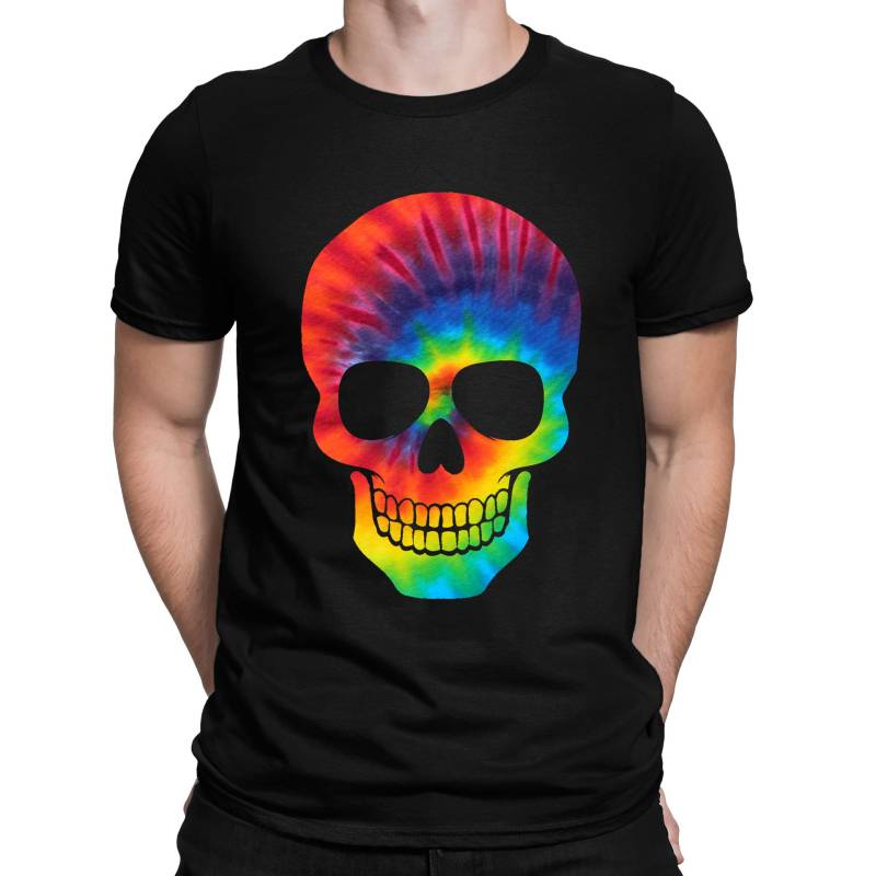Tie Dye Skull T-Shirt - Herren Damen Und Kinder Größen von freshnoveltees