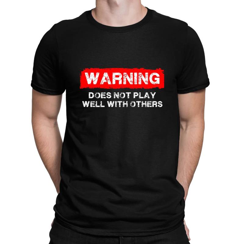 T-Shirt Mit Dem Slogan „Notes Not Play Well With Other" von freshnoveltees