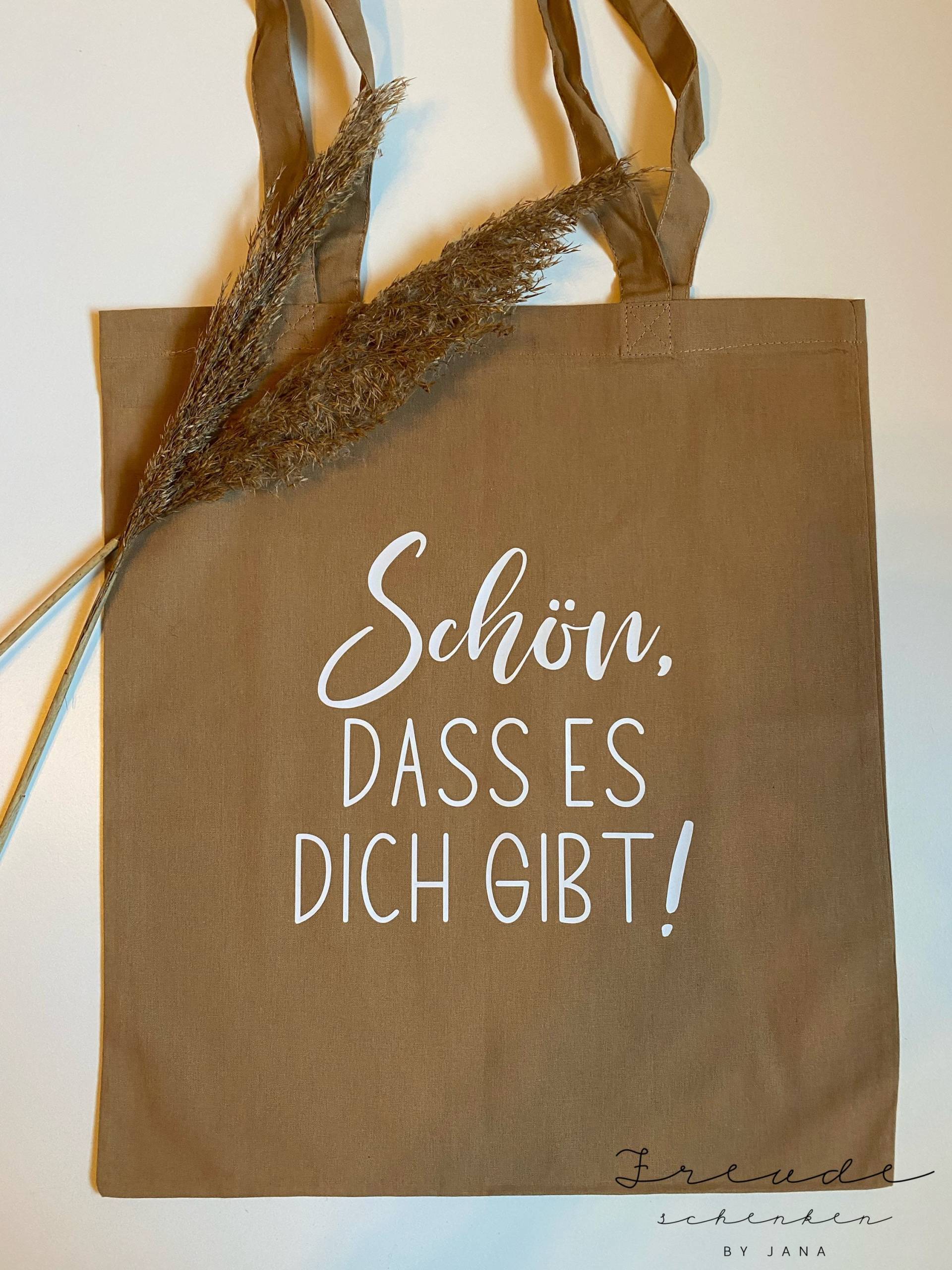 Schön, Dass Es Dich Gibt/Einkaufstasche/ Baumwolltasche Einkaufsbeutel Shoppingbag Schön, Dass Es Dich Gibt/Einkaufstasche/ Baumwolltasche Einkaufsbeutel Shoppingbag von freudeschenkenbyjana