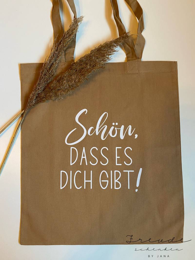 Schön, Dass Es Dich Gibt/Einkaufstasche/ Baumwolltasche Einkaufsbeutel Shoppingbag Schön, Dass Es Dich Gibt/Einkaufstasche/ Baumwolltasche Einkaufsbeutel Shoppingbag von freudeschenkenbyjana