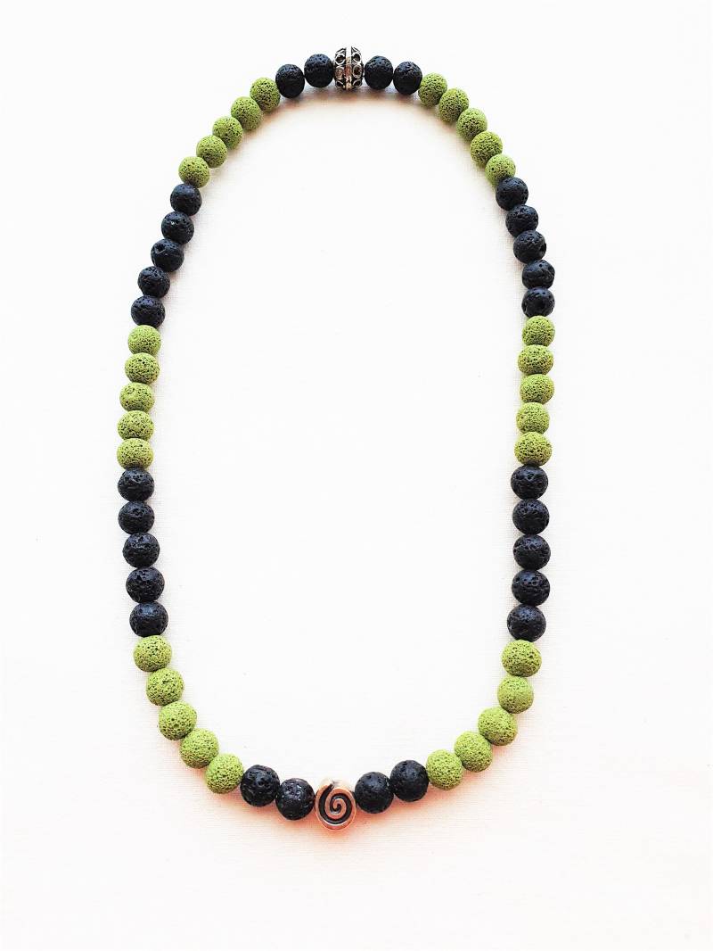 Halskette Aus Katsuki/Lava Perlen Msk1080 von friedericke