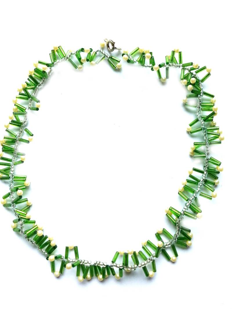 Halskette Aus Rocailles - Msk 1032 von friedericke