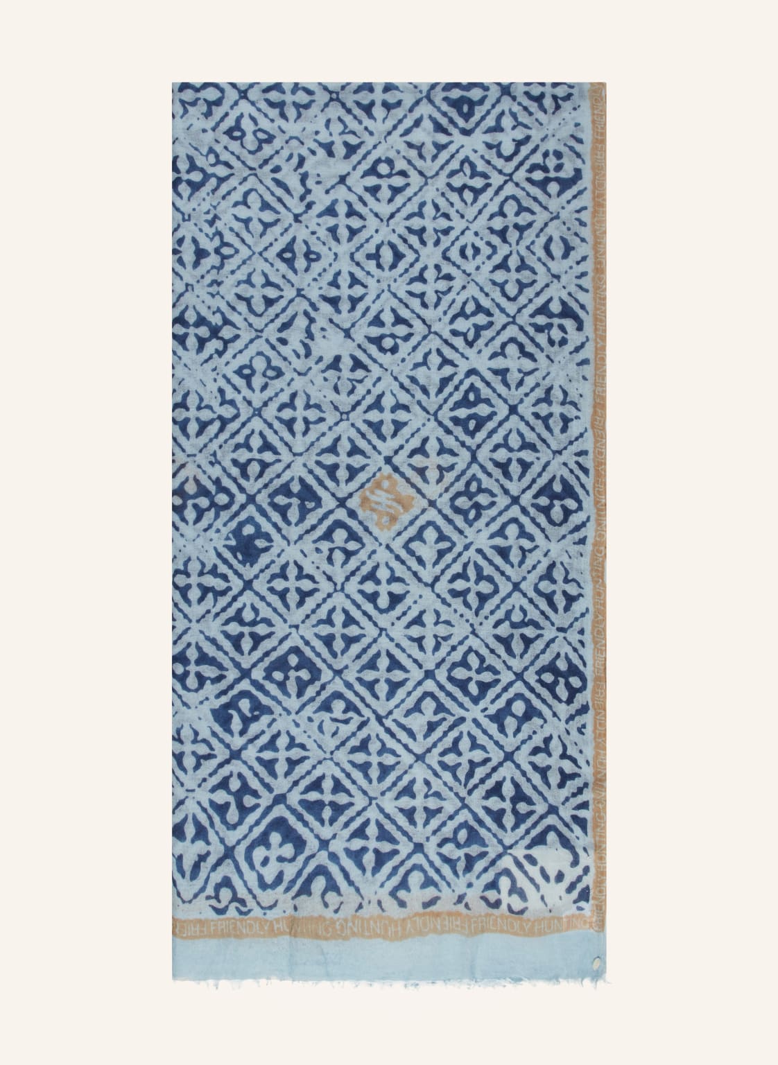 Friendly Hunting Cashmere-Schal Eyes Of Marakech blau von friendly hunting