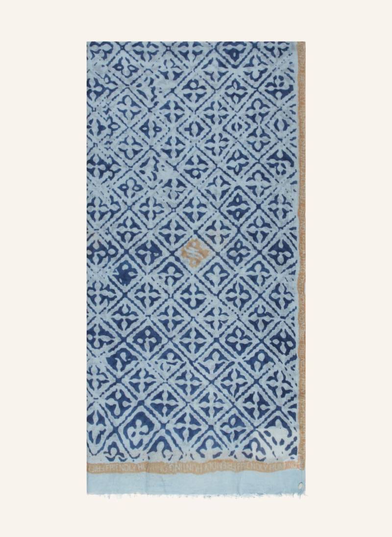 Friendly Hunting Cashmere-Schal Eyes Of Marakech blau von friendly hunting