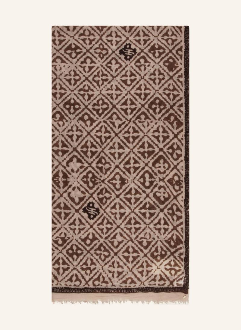 Friendly Hunting Cashmere-Schal Eyes Of Marakech braun von friendly hunting