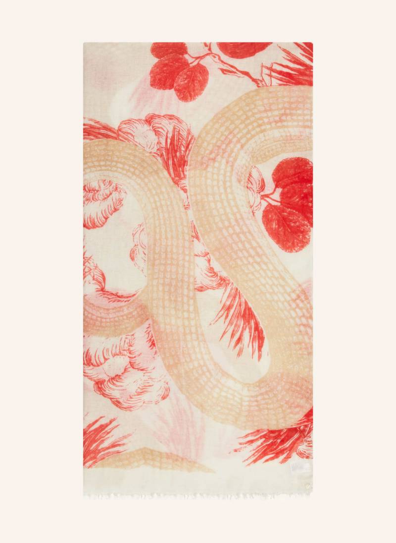 Friendly Hunting Cashmere-Schal Garden Eden rot von friendly hunting