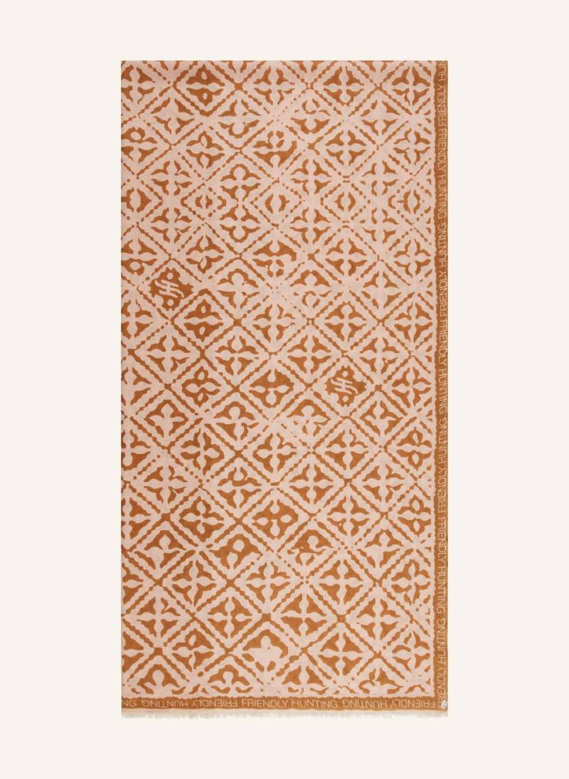 Friendly Hunting Cashmere-Tuch Square Royal rosa von friendly hunting