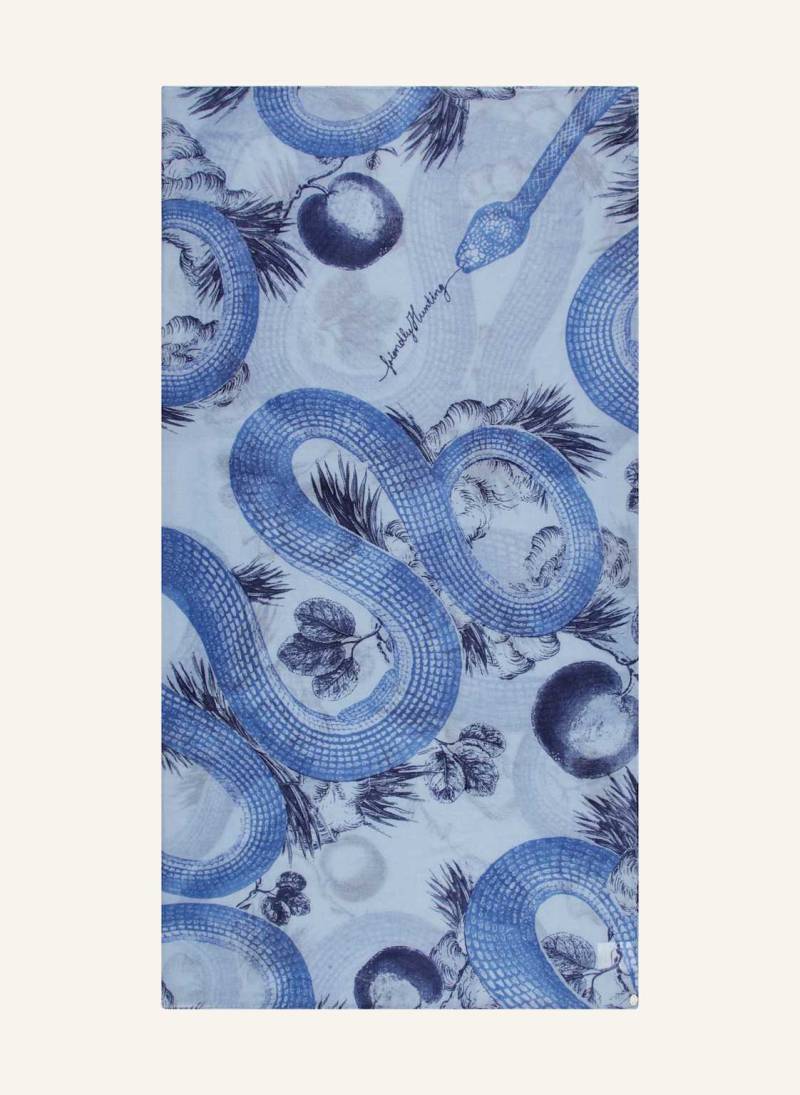 Friendly Hunting Cashmere-Tuch blau von friendly hunting