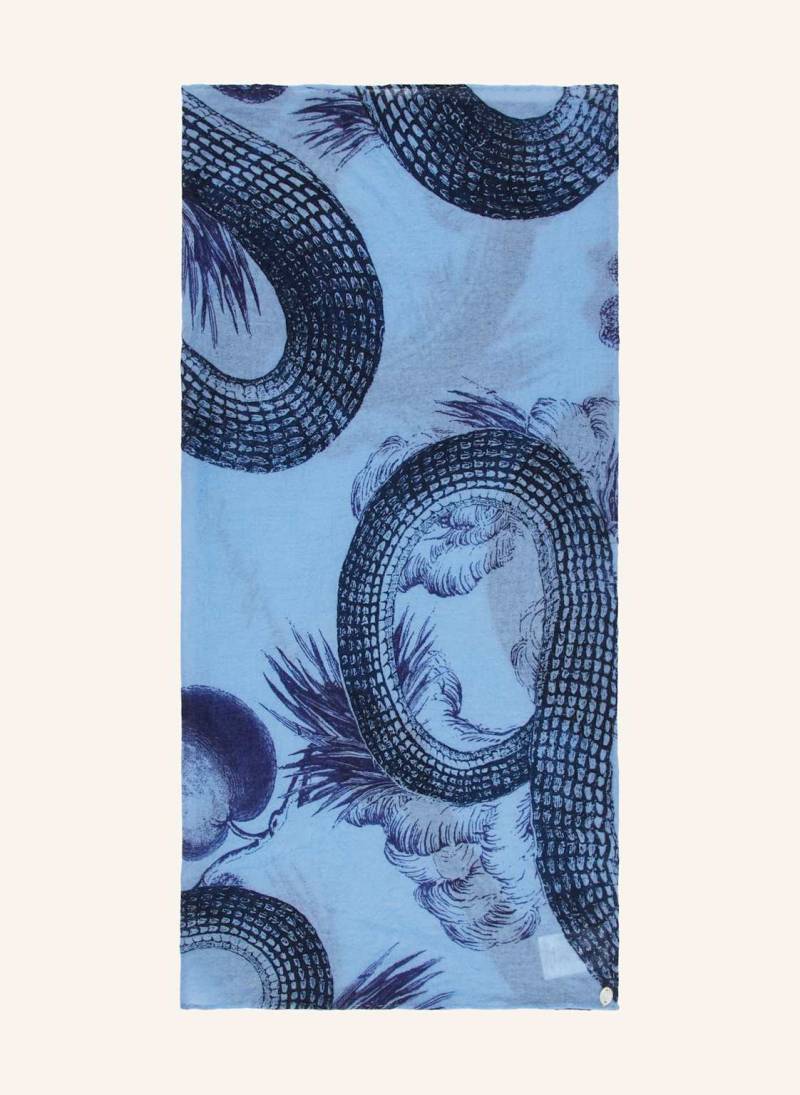 Friendly Hunting Cashmere-Tuch Felted Garden Of Eden blau von friendly hunting