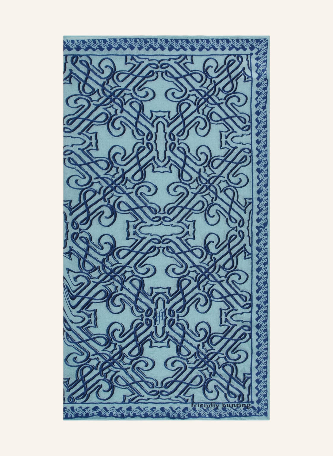 Friendly Hunting Cashmere-Tuch blau von friendly hunting