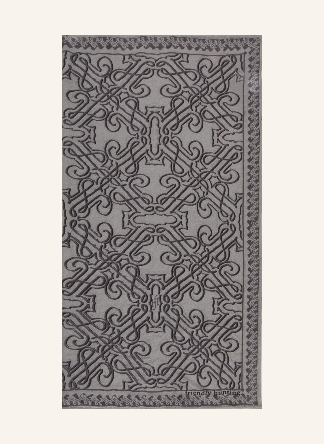 Friendly Hunting Cashmere-Tuch grau von friendly hunting