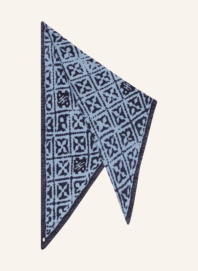 Friendly Hunting Dreieckstuch Aus Cashmere blau von friendly hunting
