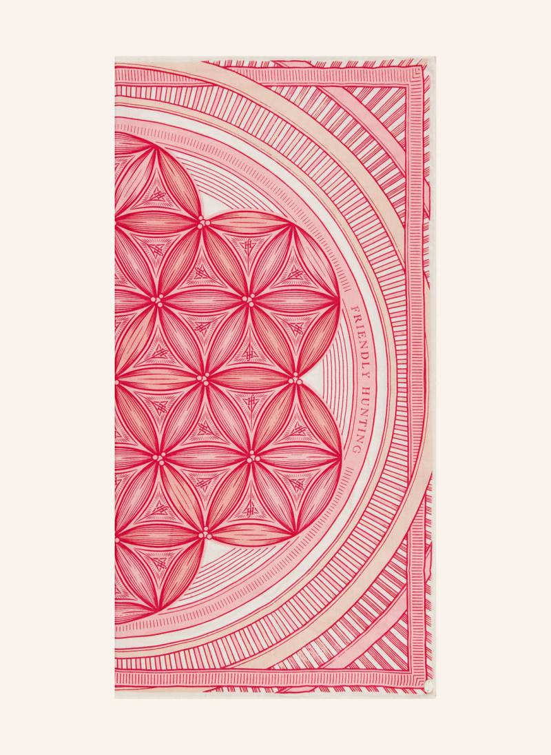 Friendly Hunting Seidentuch Flower Of Life pink von friendly hunting