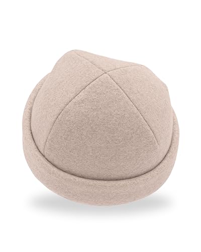 frihed.® Saunahut Sand aus Wollwalk - 100% Schafschurwolle - Premium Sauna Zubehör für Männer und Frauen - Flexible Größe - Made in Lüneburg von frihed. Nordic Wear