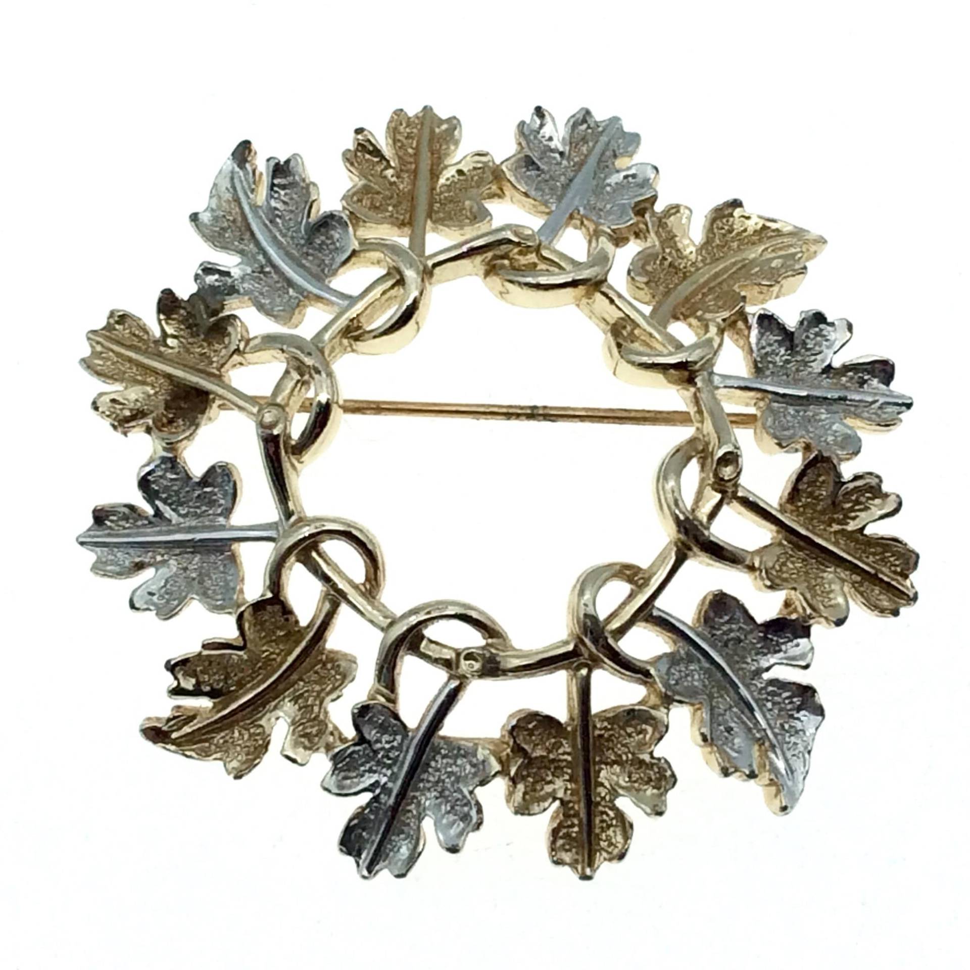 Vintage Sarah Coventry Brosche Silber & Blatt Anstecknadel von frillz