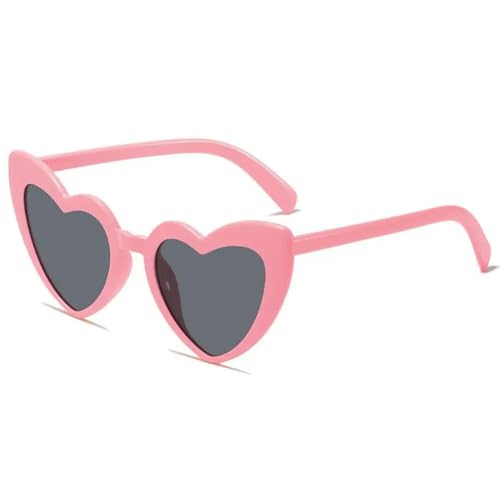 Herzförmige Sonnenbrille Vintage Street Shooting Shades UV-Schutz Unregelmäßige Rosa Herz Sonnenbrille für Frauen, Helles Rosa-Grau Herzförmige Sonnenbrille Vintage Street Shooting Shades UV-Schutz Unregelmäßige Rosa Herz Sonnenbrille für Frauen, Helles Rosa-Grau von frissin
