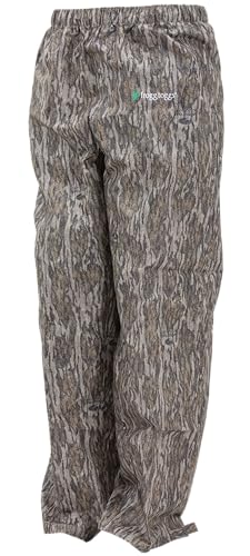 FROGG TOGGS Herren Classic Pro Action Waterproof Breathable Rain Pant Hose, Mossy Oak Bottomland, Medium Lange von frogg toggs