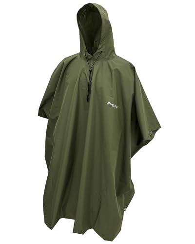 FROGG TOGGS Uni Waterproof Breathable Tarp Poncho, Grün (Army Green), One Size von frogg toggs