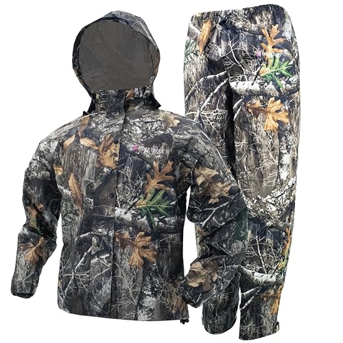 frogg toggs Damen All Purpose Rain Suit, Women's, Realtree Edge, Size Large Regenmantel, Realtree Edge, L EU von frogg toggs