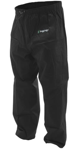 FROGG TOGGS Herren Classic Pro Action Regenhose, wasserdicht, atmungsaktiv Hose, Schwarz, 41-44.5 von frogg toggs