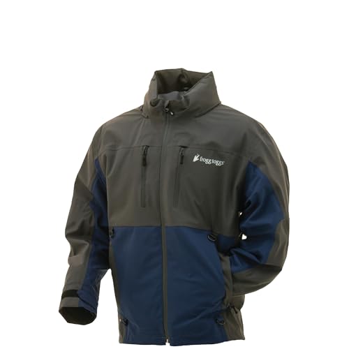 frogg toggs Herren Ii, Kompatibel Co puffjacke und Westeneinlagen Pilot 2 Guide Regenjacke, wasserdicht, atmungsaktiv, Staubblau/Schiefer von frogg toggs