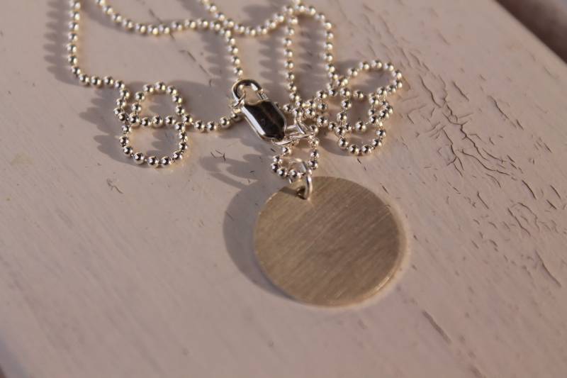 Anhänger Mit Kette 17 Mm Wunschname/Wunschtext Stamping 925 Silber Anhänger Mit Kette 17 Mm Wunschname/Wunschtext Stamping 925 Silber von frogschmuckdesign