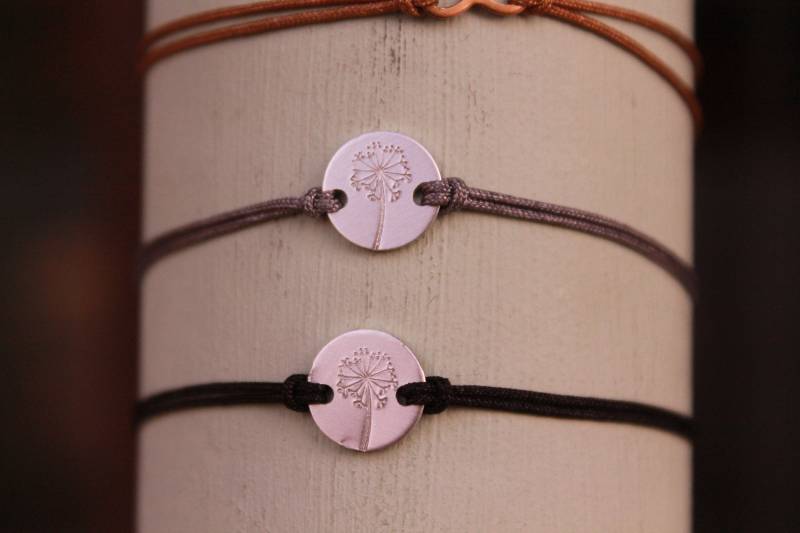 Armband Pusteblume Makramee Verstellbar Armband Pusteblume Makramee Verstellbar von frogschmuckdesign