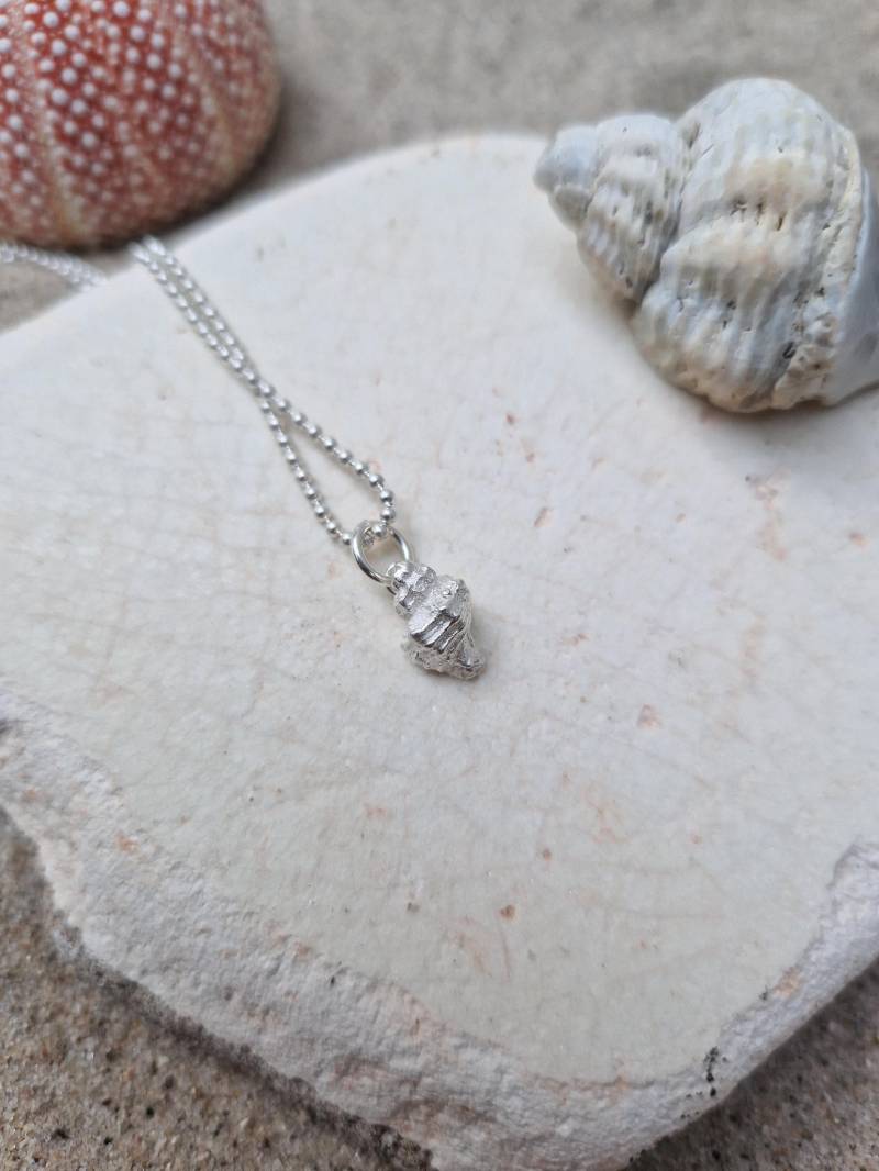 Handgemachter Anhänger Mit Kette Schnecke/Schneckenhaus 925 Silber von frogschmuckdesign