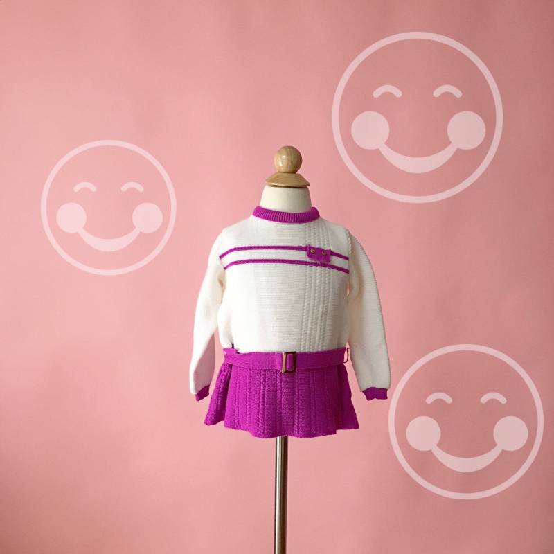 Vintage 1960Er Lila Wildberry Pullover Strickkleid | Größe 12 Monate von frolickingwren