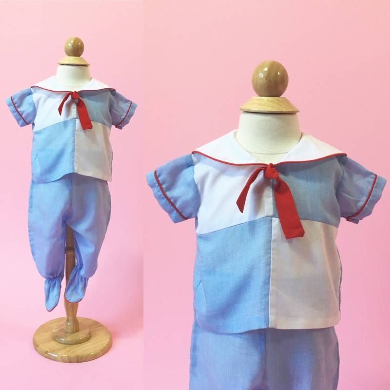 Vintage Sailor Boy Top/Hose | Größe 0 Bis 6 Monate von frolickingwren