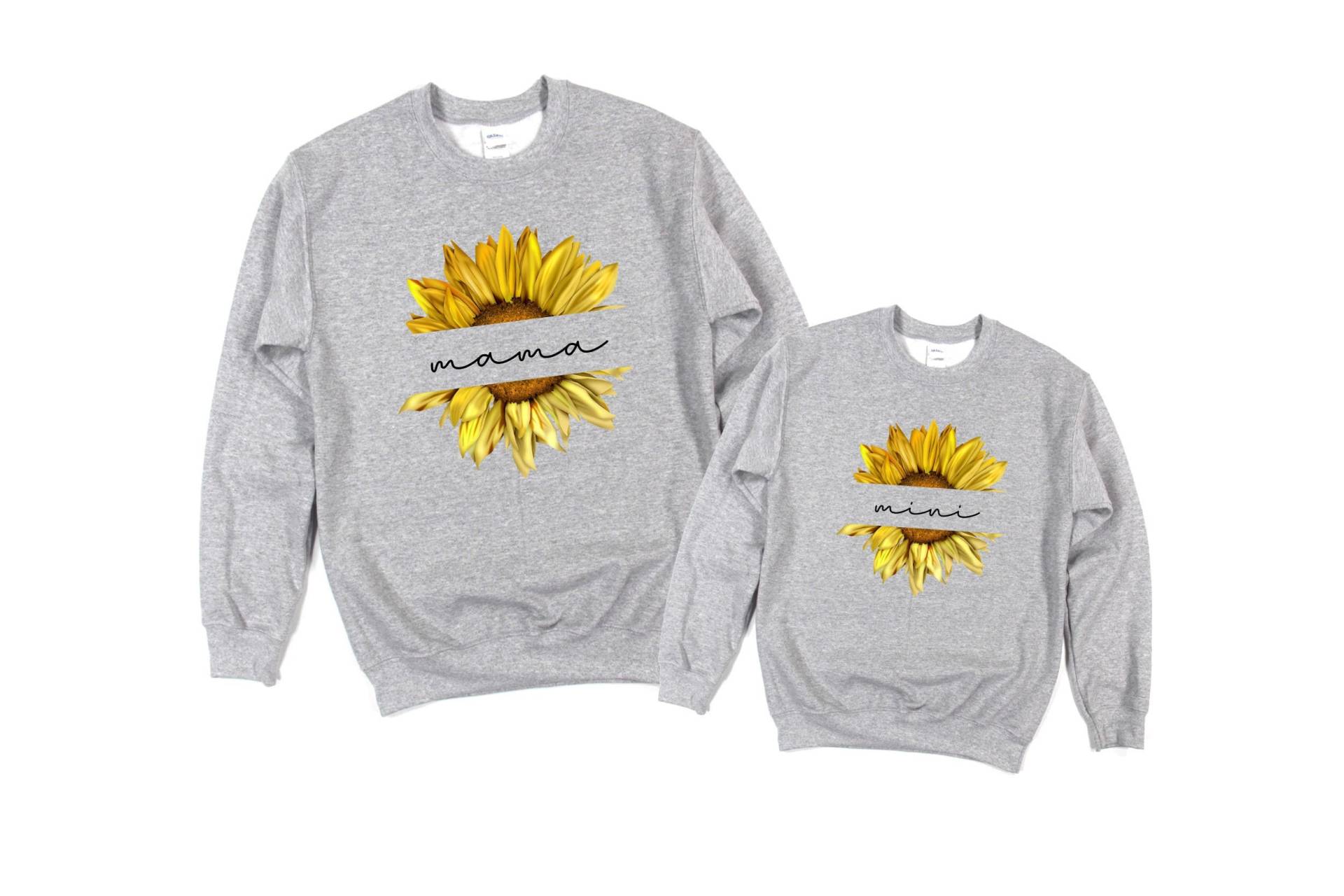 Mami Und Ich Sweatshirts, Sonnenblumen Sweatshirt, Mama Mini Custom Sweatshirt von fromlovelynature