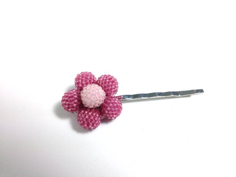 Frosted Perlen Bead Rosa Blume Haarnadel | Bobby Pin Frosted Perlen Bead Rosa Blume Haarnadel | Bobby Pin von frompgwithlove