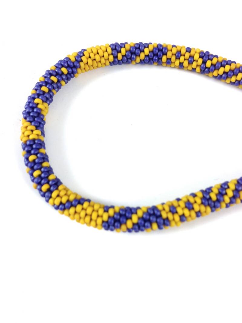 Matte Metallic Sapphire Blau & Senfgelb Armband Matte Metallic Sapphire Blau & Senfgelb Armband von frompgwithlove