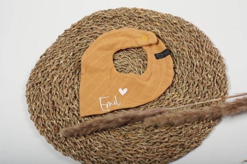 Babyhalstuch Personalisiert | Musselinhalstuch Dreieckstuch Halstuch Mit Namen Geburt Babygeschenk Kleinkinder Lätzchen von fromplotterwithlove