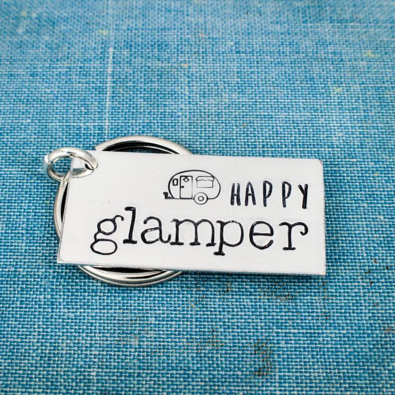 Happy Glamper Schlüsselanhänger, Camping, Rv Keychain von fromtheinternet