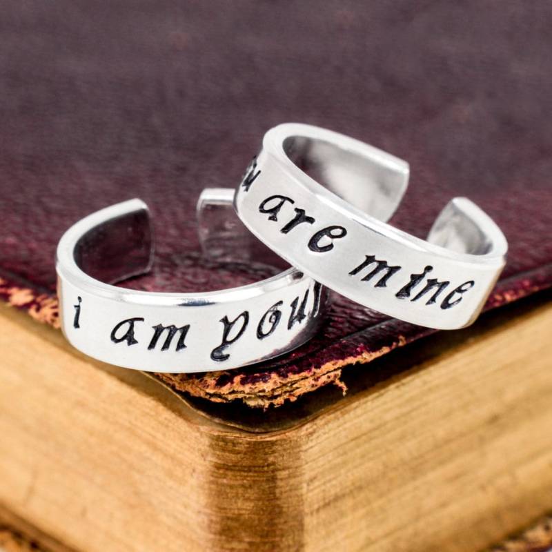 Ich Bin Dein Du Bist Mein Ring Set - Aluminium Freundschaftsringe Ich Bin Dein Du Bist Mein Ring Set - Aluminium Freundschaftsringe von fromtheinternet