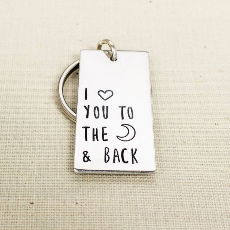 Ich Liebe Dich Zum Mond Und Zurück Schlüsselanhänger von fromtheinternet