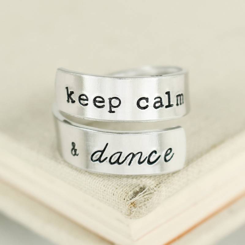 "Keep Calm & Dance Wrap Ring "Keep Dance"." von fromtheinternet