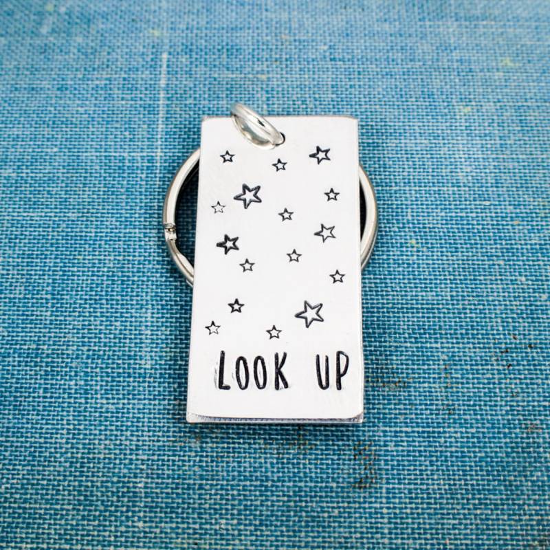 Look Up Schlüsselanhänger, Sterne, Aluminium Schlüsselanhänger von fromtheinternet