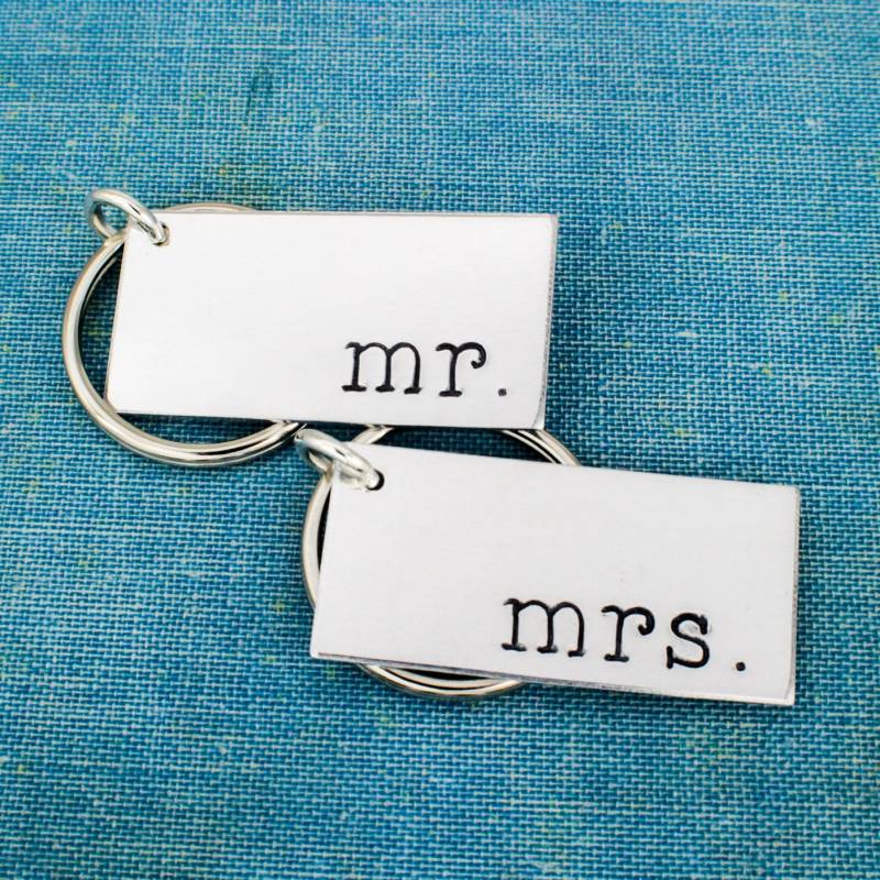 Mr. Und Mrs. Aluminium Schlüsselanhänger Set Valentinstag von fromtheinternet