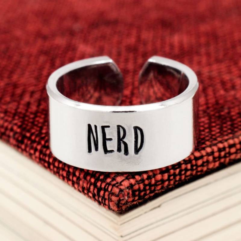 Nerd Ring, Breite Aluminium Ring Verstellbar von fromtheinternet