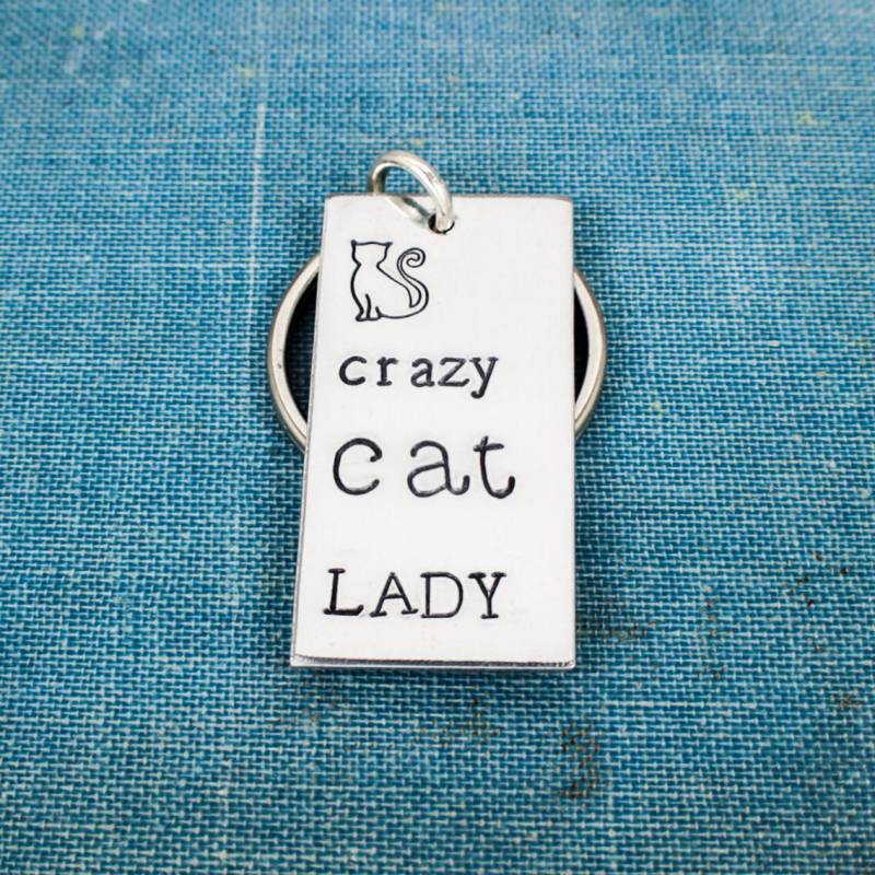 Verrückte Katzenlady Schlüsselanhänger von fromtheinternet