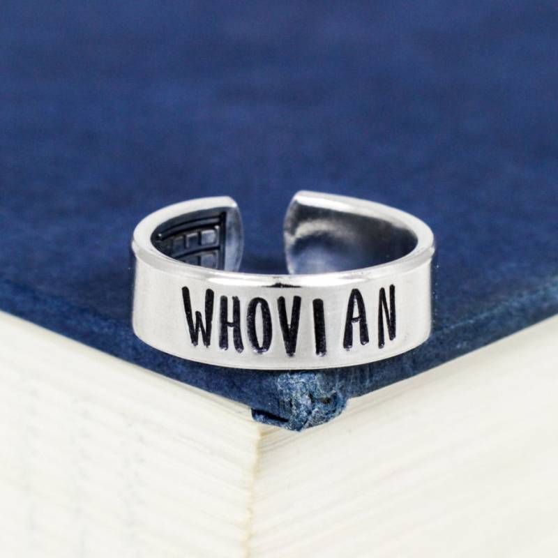 Whovian Ring Hand Gestempelt Aluminium Doctor Who Inspiriert Schmuck von fromtheinternet