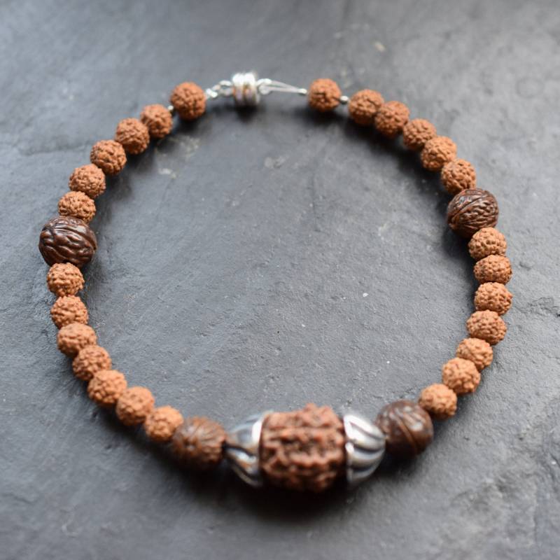 Armband Rudraksha Samen 19cm von froschtritsche