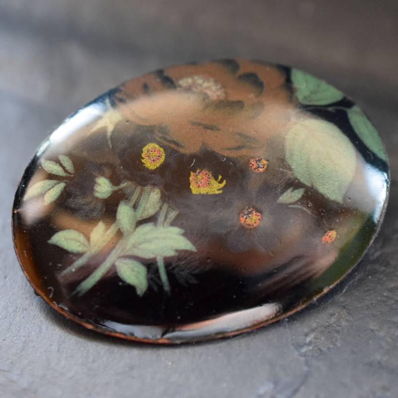 Emaille Brosche Blumen Boho Emaille Brosche Blumen Boho von froschtritsche