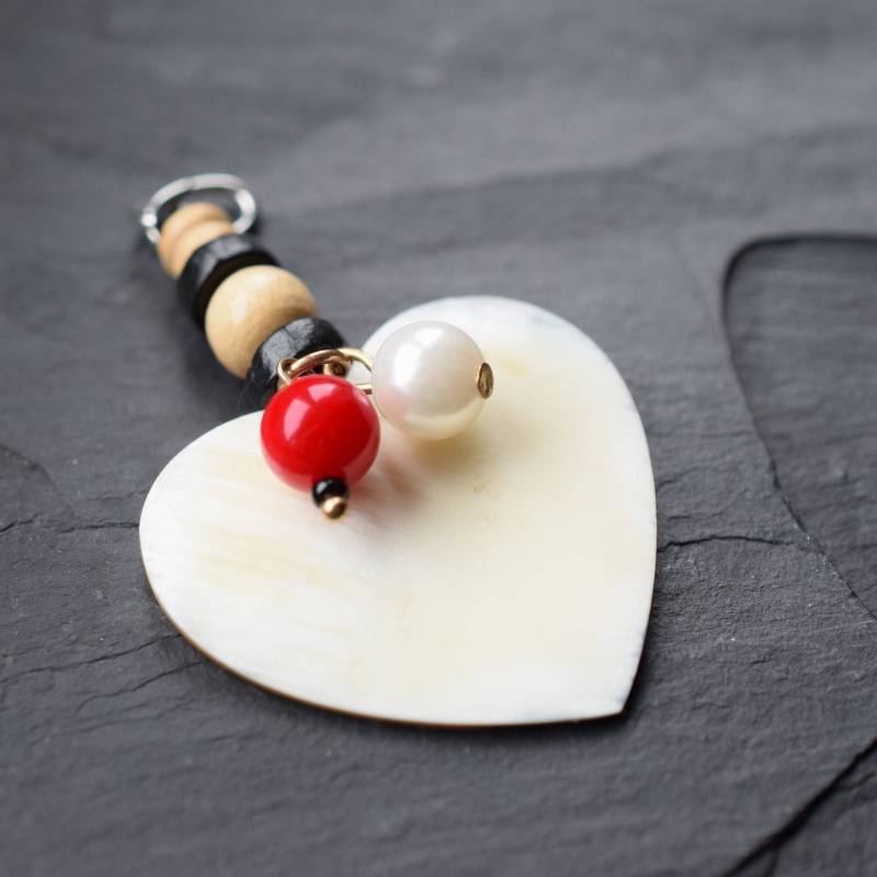 Horn Anhänger Mit Kleinen Perlen Vintage Boho von froschtritsche