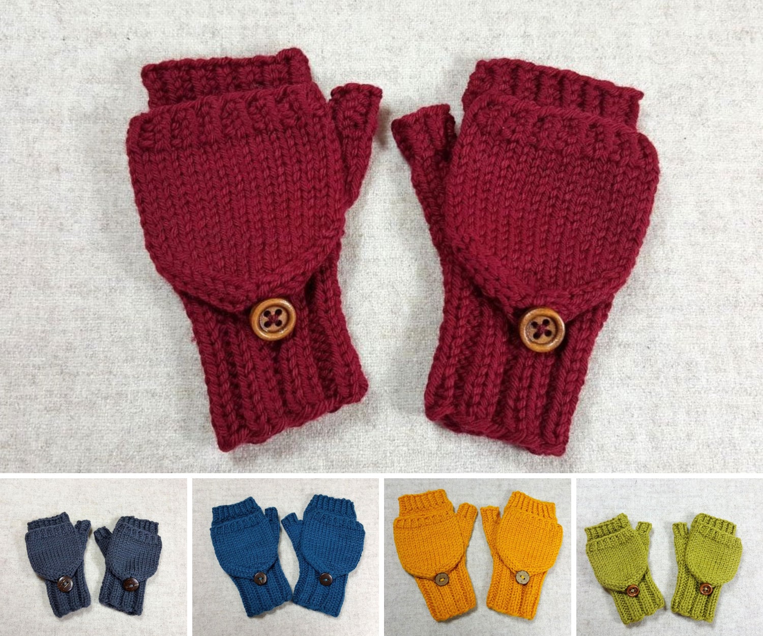 Babyhandschuhe Mit Kappe Aus Bio-Wolle in Vielen Farben von frostpfoetchen